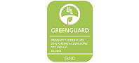 We have obtained the GREENGUARD GOLD certification.